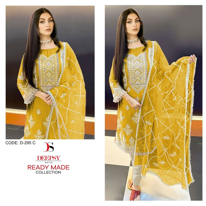 D 295 By Deepsy Readymade Pakistani Suits Catalog
